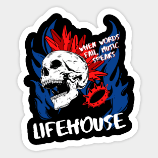 lifehouse ll music speaks Sticker